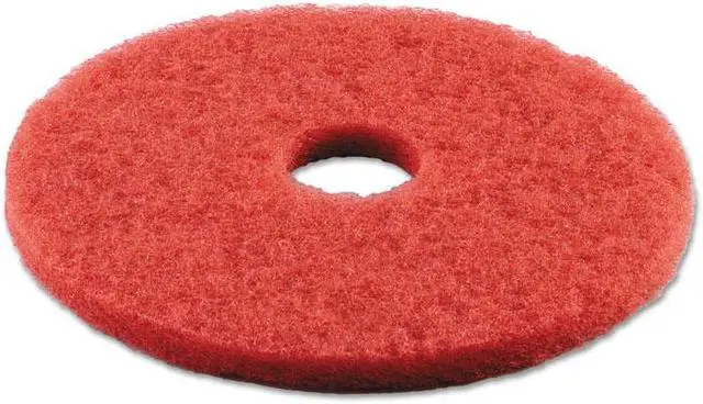 Main image of Buffing Floor Pads, 16" Diameter, Red, 5/Carton 4016RED