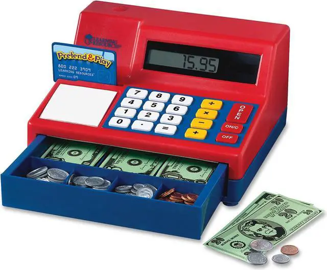 Alt view image 5 of 20 - Learning Resources Pretend & Play Calculator Cash Register