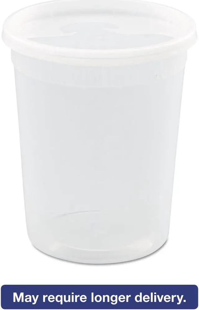 Main image of Pactiv DELItainer Microwavable Combo Clear 32oz 4 11/20 dia x 5 11/20h 240