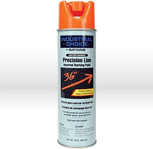 Main image of RUST-OLEUM 203036 Inverted Marking Paint Aerosol, 17 oz., Fluorescent Orange