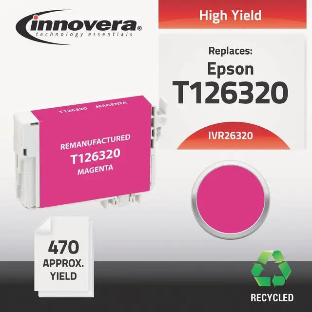 Alt view image 2 of 9 - Innovera IVR26320 Innovera 26320 Compatible Reman T126320 (T-126) Ink, 470 Page-