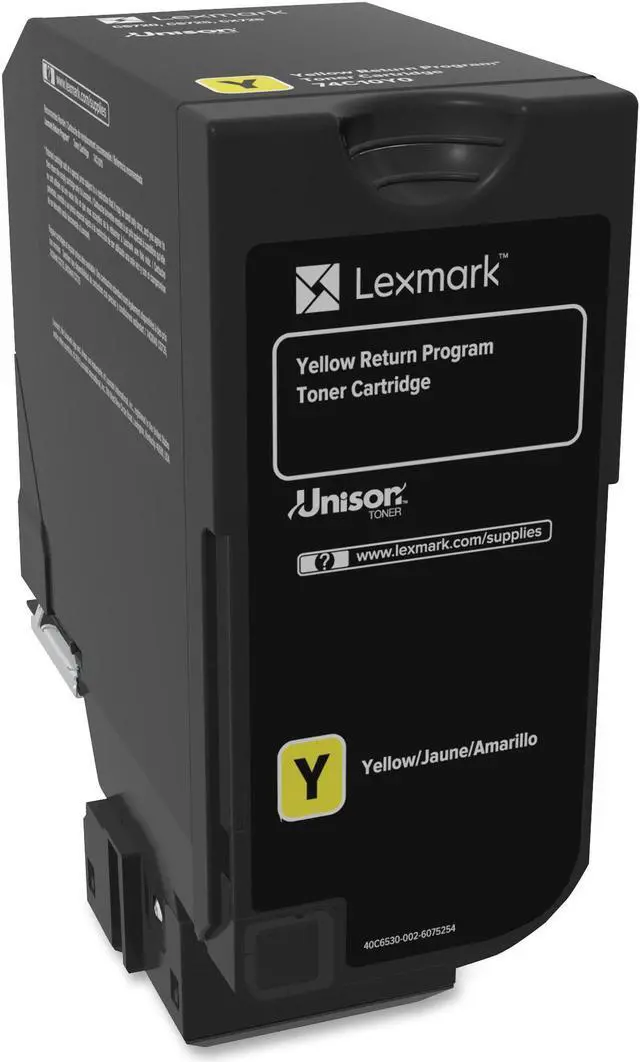 Main image of Lexmark 74C10Y0 Return Program Toner Cartridge - Yellow