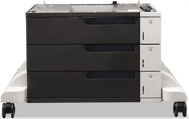 Alt view image 3 of 6 - HP LaserJet 3x500-sheet Feeder and Stand 1500 Sheet
