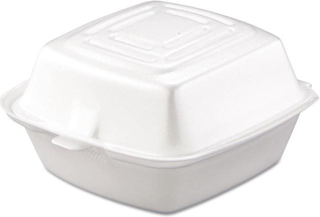 Dart Carryout Food Container Foam 1-Comp 5 1/2 x 5 3/8 x 2 7/8 White 500/Carton