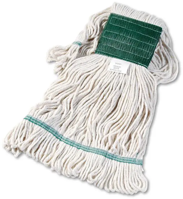 Main image of Boardwalk Super Loop Wet Mop Head Cotton/Synthetic Medium Size White 12/Carton