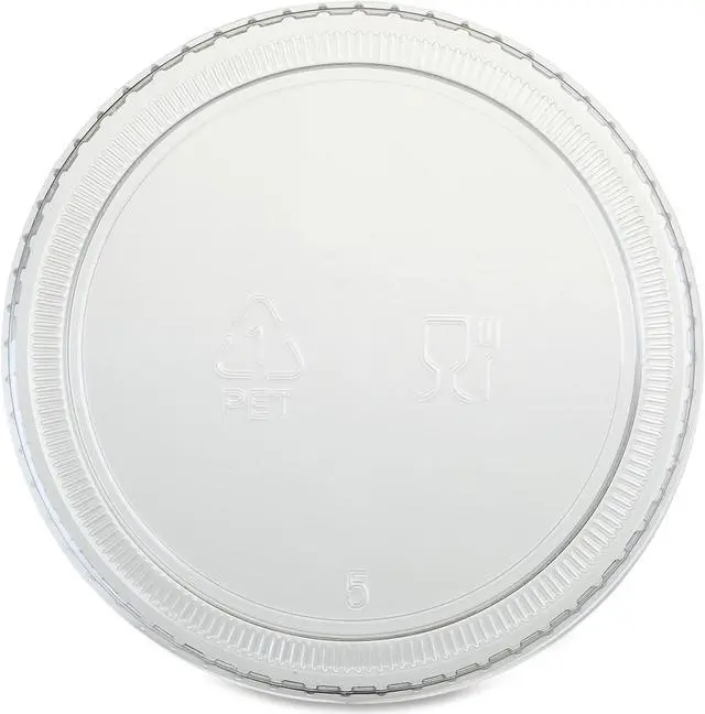 Main image of Genuine Joe Portion Cup Lids 4-5oz. 50BG/CT Clear 19065