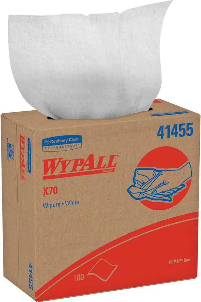 Alt view image 5 of 18 - Kimberly-Clark Professional Wypall X70 Wipers Pop-Up Box 100Shts/BX WE 41455BX