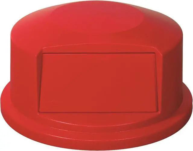 Alt view image 3 of 5 - RUBBERMAID FG265788RED Brute Trash Can Top,Dome,Swing Closure,Red