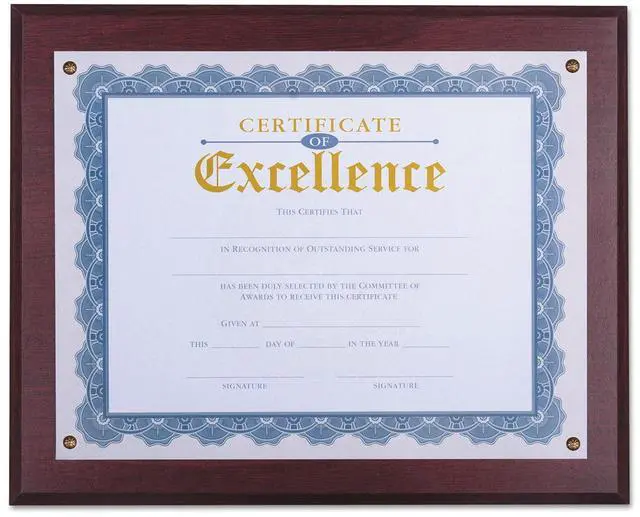 Main image of Universal Award Plaque 13 1/3" x 11" Mahogany 76825