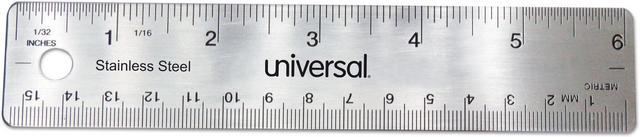 Universal Stainless Steel Ruler Standard/Metric 6 59026