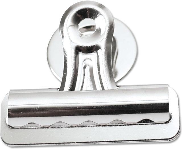 Alt view image 8 of 12 - Universal Bulldog Magnetic Clips Steel 1/2" Capacity 2 1/4" Wide Nickel-Plated 12/PK 31261