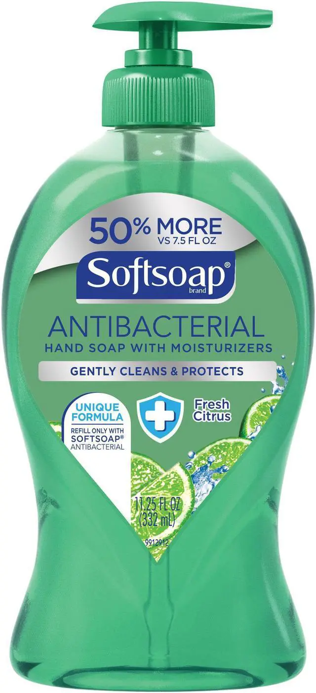 Alt view image 2 of 6 - Softsoap Antibacterial Hand Soap, Fresh Citrus, 11.25 Oz Pump Bottle 44572EA