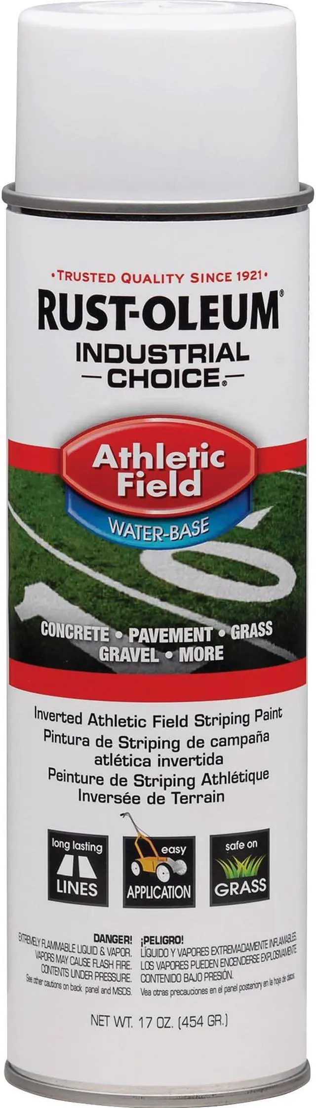 Main image of RUST-OLEUM 206043 Athletic Field Striping Machine Aerosol, 17 oz., White, Water