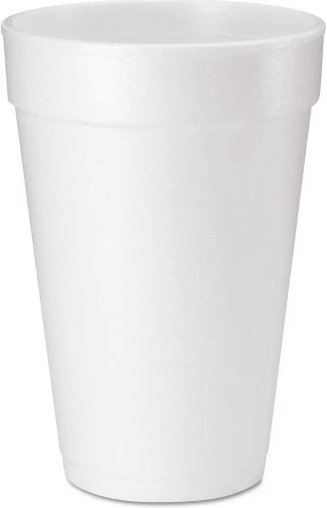 Main image of Dart DCC16J165 Drink Foam Cups, 16 Oz, White, 20/Bag, 25 Bags/Carton