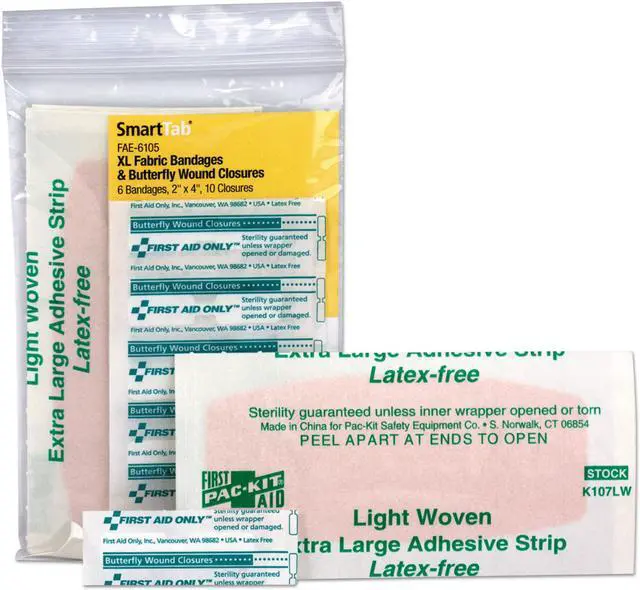 Alt view image 3 of 6 - First Aid Only Refill for SmartCompliance General Business Cabinet Bandages 16/Kit FAE6105
