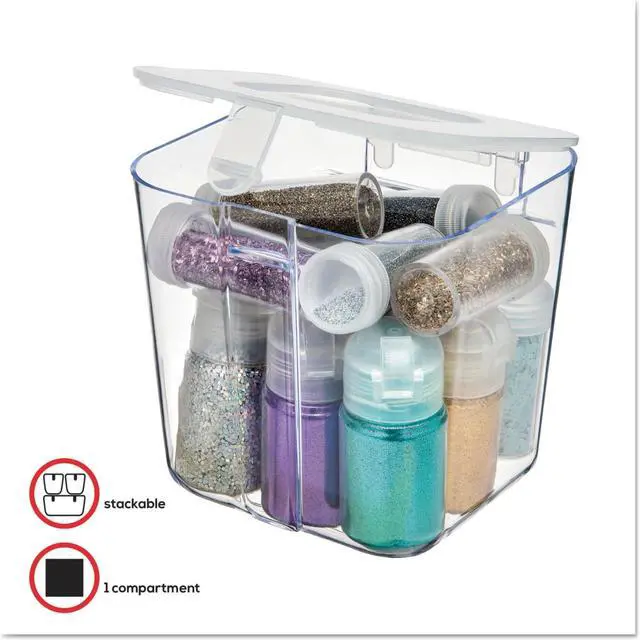 Alt view image 20 of 20 - Small Caddy Organizer Compartment-Clear