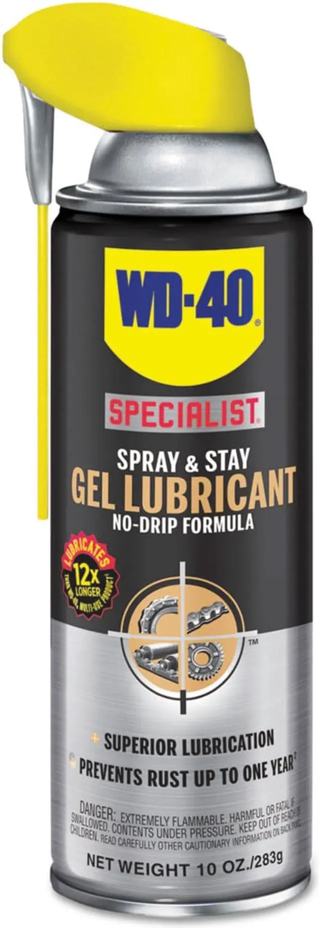 Alt view image 6 of 16 - WD-40 Specialist Spray & Stay Gel 10 oz Aerosol Can 300103EA