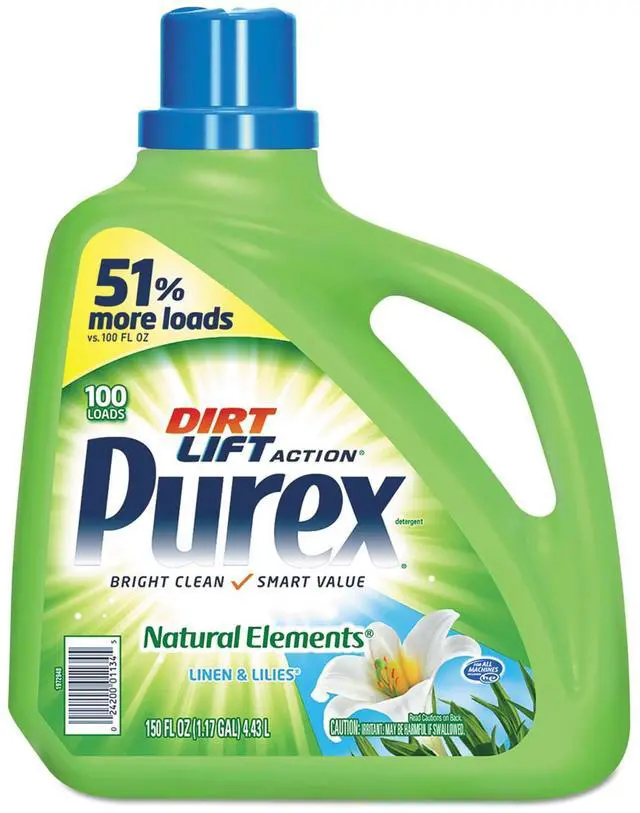 Main image of Purex Ultra Natural Elements HE Liquid Detergent Linen & Lilies 150 oz Bottle 01134EA
