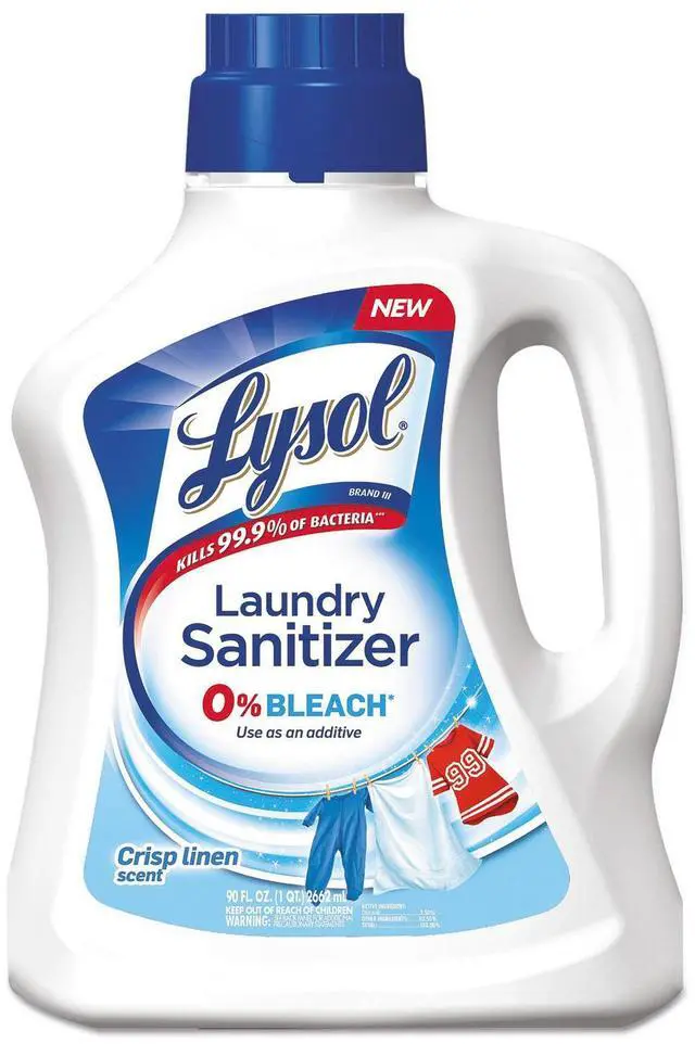 Alt view image 13 of 14 - Lysol 95872 Laundry Sanitizer, Liquid, Crisp Linen, 90 Oz.