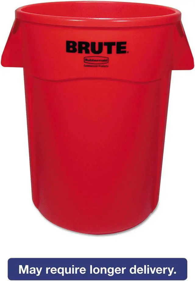 Alt view image 2 of 13 - Rubbermaid Utility Container,44 gal.,Red  FG264360RED