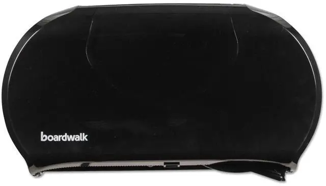 Alt view image 8 of 14 - Jumbo Twin Toilet Tissue Dispenser, 20 1/4 x 12 1/4, Black 1529