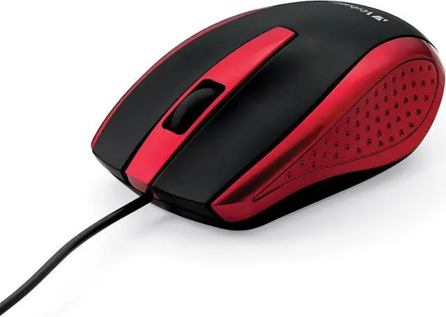 Alt view image 12 of 20 - Verbatim Mouse Optical Corded f/PCs & Macs Red/Black 99742