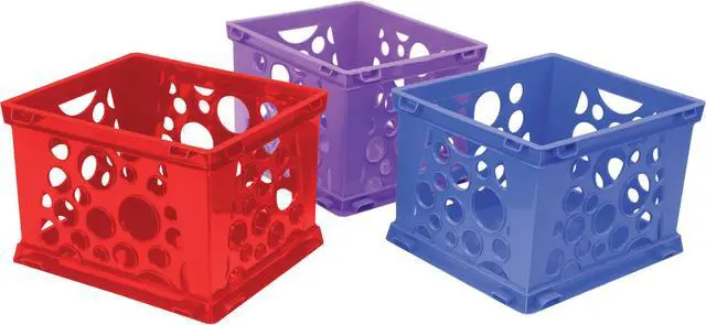 Main image of Storex File Crate 14-1/4"Wx17-1/4"Lx10-1/2"H 3/CT Assorted 61797U03C