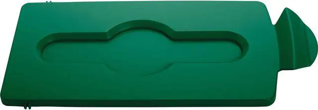 Main image of Rubbermaid Commercial Lid Insert Closed f/Slim Jim Recycling Stations Green