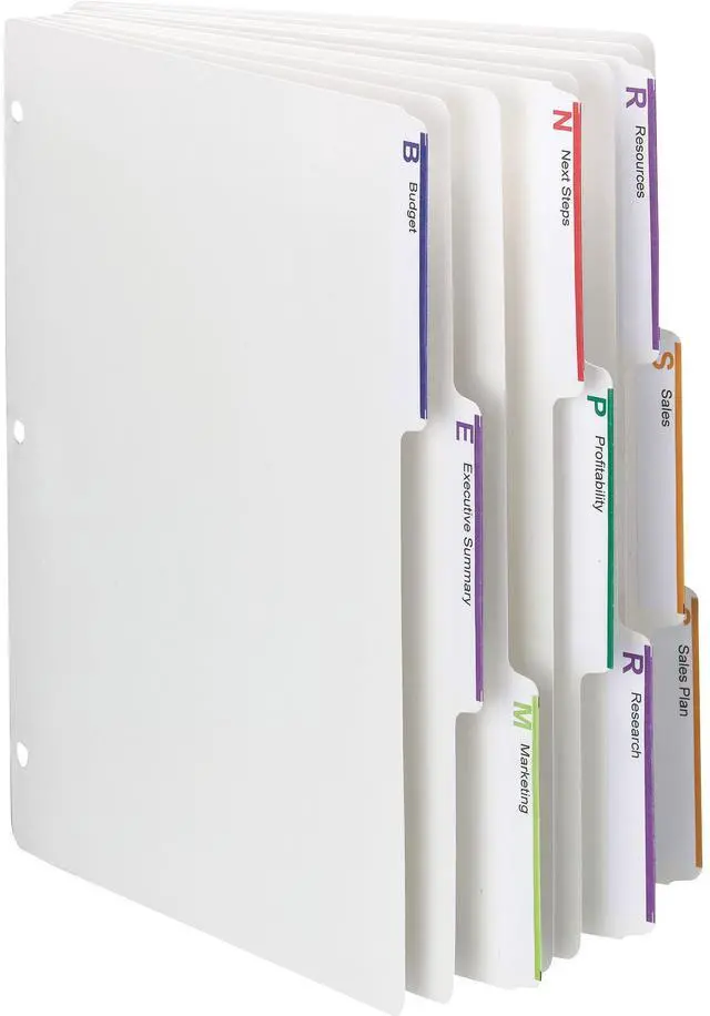 Main image of Smead Index Dividers 1/3-cut Tab 8-1/2"x11" 25 Sets/BX WE 89413