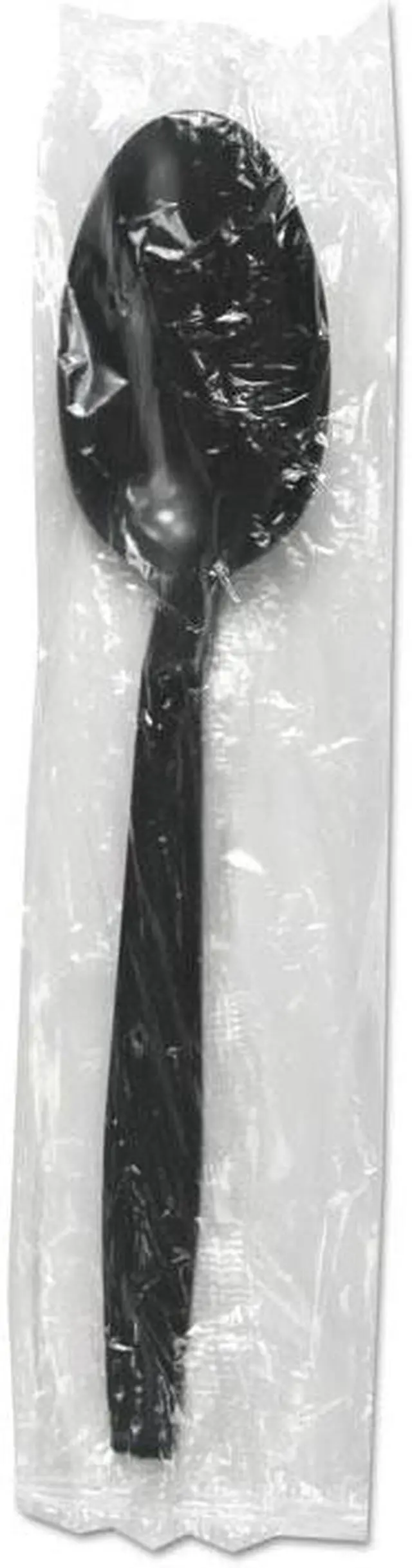Main image of Boardwalk BWKTSHWPPBIW Heavyweight Wrapped Polypropylene Cutlery, Teaspoon