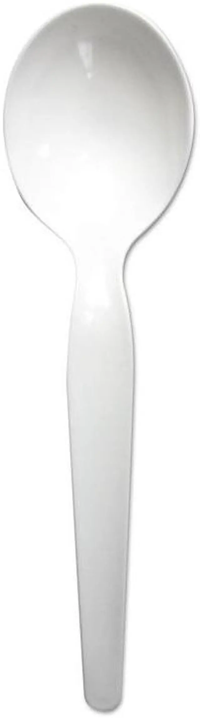 Main image of Boardwalk BWKSOUPHWPSWH Polystyrene Cutlery, Soup Spoon