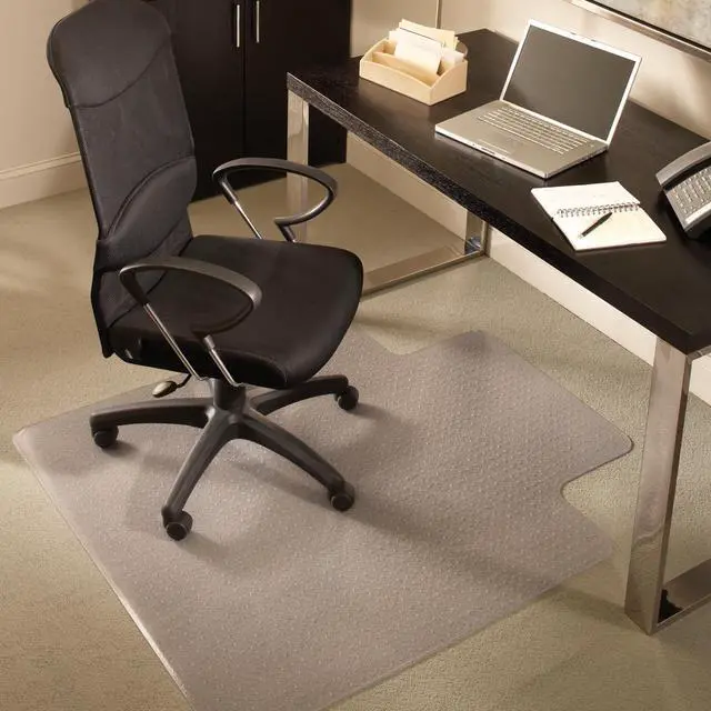 Alt view image 2 of 2 - EVERLIFE AnchorBar Chair Mat Lipped 46x60 STANDARD 25x12 Crystal Edge Rolled
