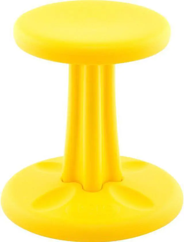 Main image of Kore Wobble Chair - Age 6-7, Grade 1-2, Yellow (14in) Kids Wobble Chair - Flexible Seating Stool for Classroom & Elementary School, ADD/ADHD - Made in USA