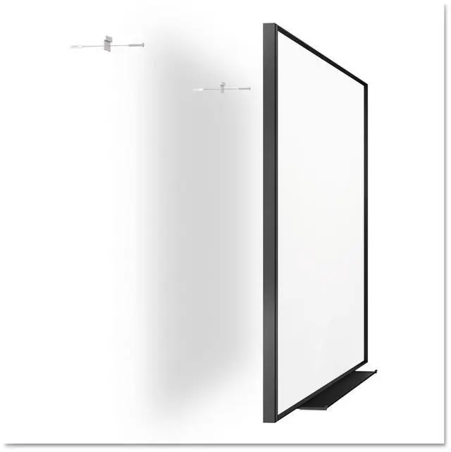 Alt view image 9 of 19 - Fusion Nano-Clean Magnetic Whiteboard 36 x 24 White Surface Silver Aluminum Frame NA3624F
