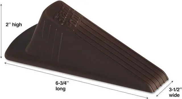 Alt view image 11 of 12 - Master Caster Doorstop,N-Slip,Giant,Bn 00964