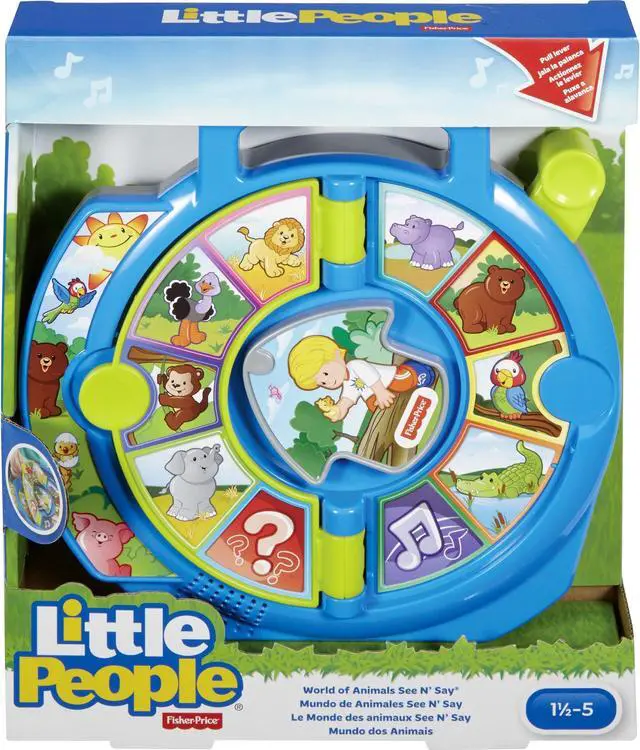 Alt view image 13 of 20 - Fisher-Price Little People World of Animals See 'n Say Playset