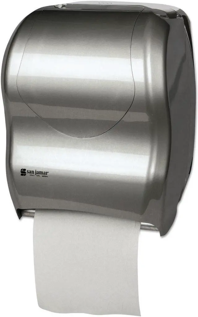 Main image of San Jamar Tear-N-Dry Touchless Roll Towel Dispenser 16 3/4 x 10 x 12 1/2 Silver