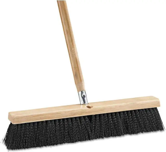 Alt view image 14 of 14 - Boardwalk Floor Brush Head 18" Wide Black Medium Weight Polypropylene Bristles
