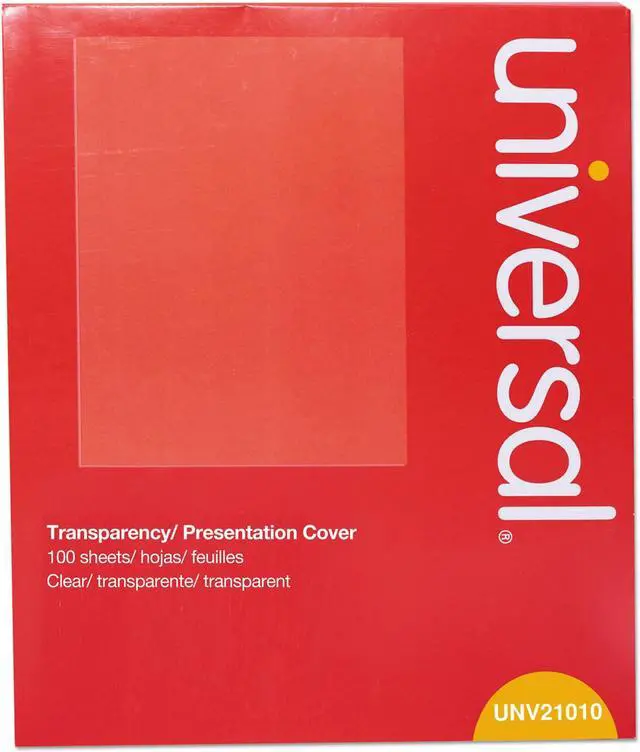 Alt view image 7 of 8 - Universal Transparent Sheets B&W Laser/Copier Letter Clear 100/Pack 21010