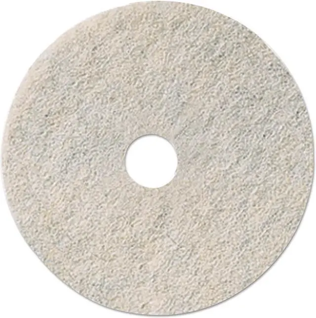 Main image of Ultra High-Speed Natural Hair Floor Pads 17" Diameter White 5/Carton