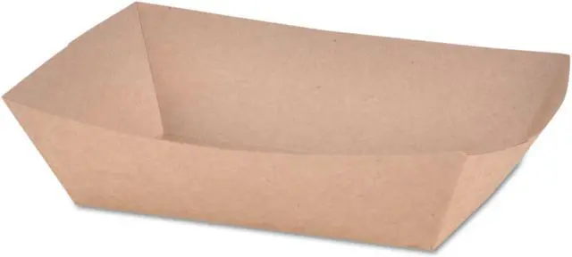 Alt view image 3 of 4 - SCT Paper Food Baskets Brown/White Check 2 lb Capacity 1000/Carton 0517