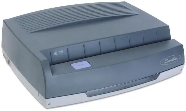Alt view image 10 of 15 - Swingline 50-Sheet 350MD Electric Three-Hole Punch 9/32" Holes Gray 9800350
