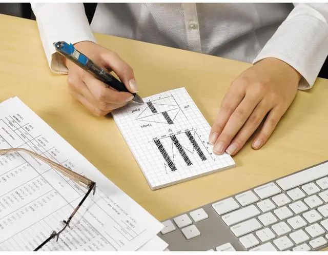 Alt view image 8 of 12 - 3M 660SSGRID Grid Notes, 4 x 6, White with Blue Grid, 3 90-Sheet Pads/Pack