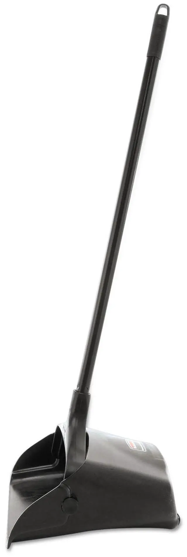 Alt view image 10 of 12 - Lobby Pro Upright Dustpan, w/wheels, 12 1/2 W, Polypropylene w/Vinyl Coat, Black