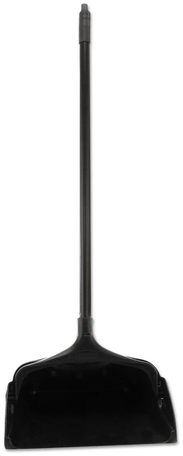 Alt view image 9 of 12 - Lobby Pro Upright Dustpan, w/wheels, 12 1/2 W, Polypropylene w/Vinyl Coat, Black