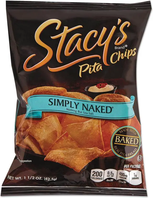 Alt view image 4 of 6 - Stacy's Pita Chips 1.5 oz Bag Original 24/Carton 52546
