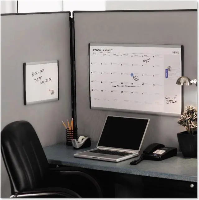 Alt view image 13 of 19 - Quartet Magnetic Dry-Erase Board Steel 14 x 24 White Surface Silver Aluminum Frame ARC2414