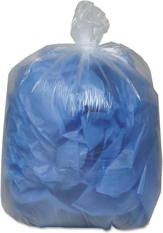 Alt view image 7 of 11 - Webster - WEBBC48 - Clear Low-Density Can Liners, 40-45gal, .63 Mil, 40 x 46, Clear, 250/Carton