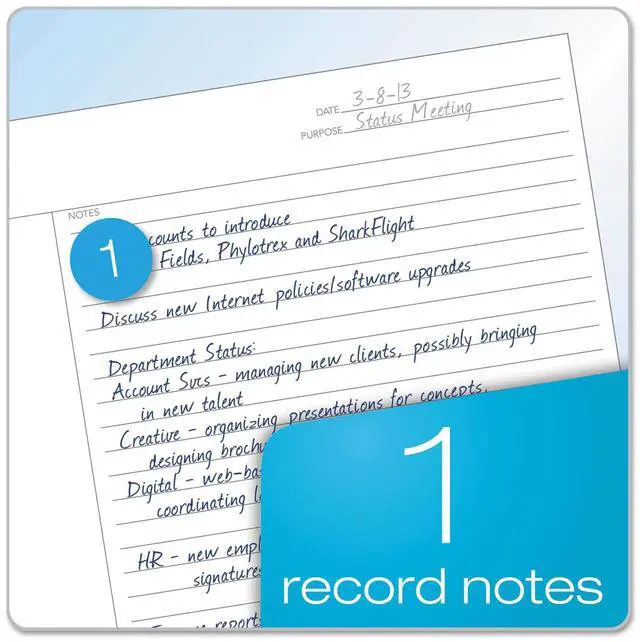 Alt view image 2 of 16 - Tops Note-Taking System Notebk Wire 20 lb 11"x9" 100Shts WE 90223