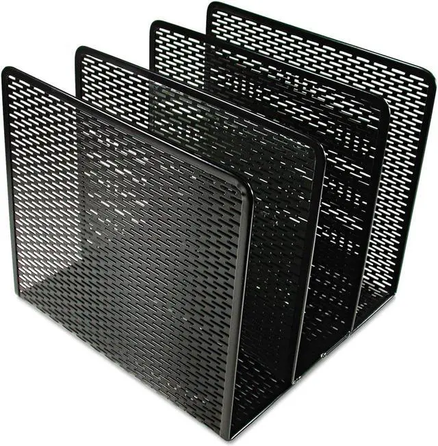 Alt view image 6 of 6 - Artistic Urban Collection Punched Metal File Sorter Three Sections 8 x 8 x 7 1/4